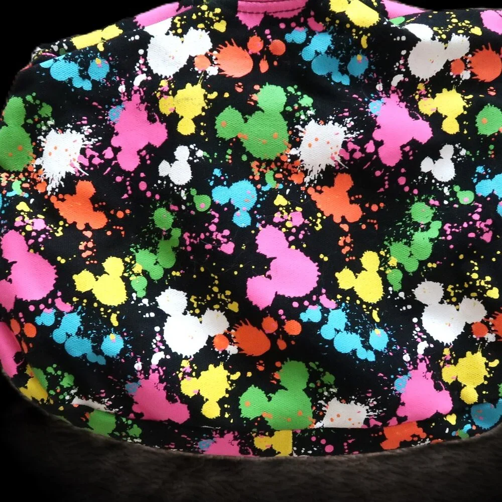 Disney Mickey Mouse Colorful Strap Handles HandBag Green Liner Pink Accent 2011 - Picture 4 of 11